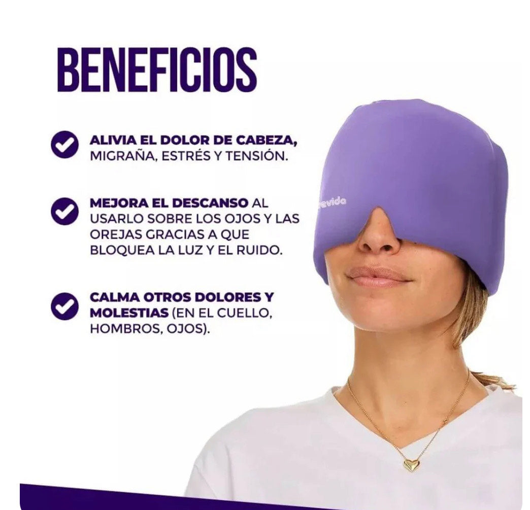 Gorro de máscara para migraña